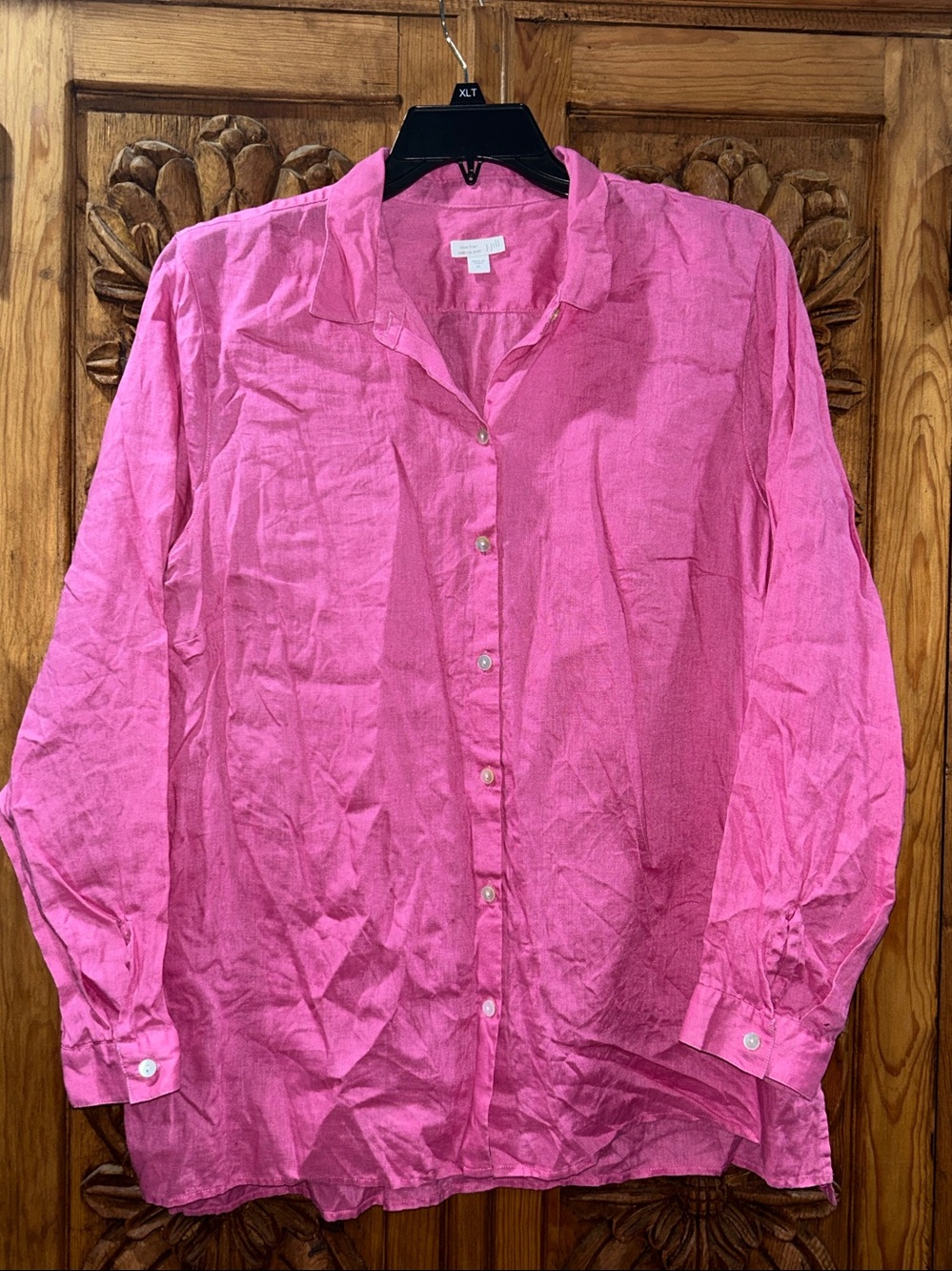 EUC J Jill x large linen button up essential shirt